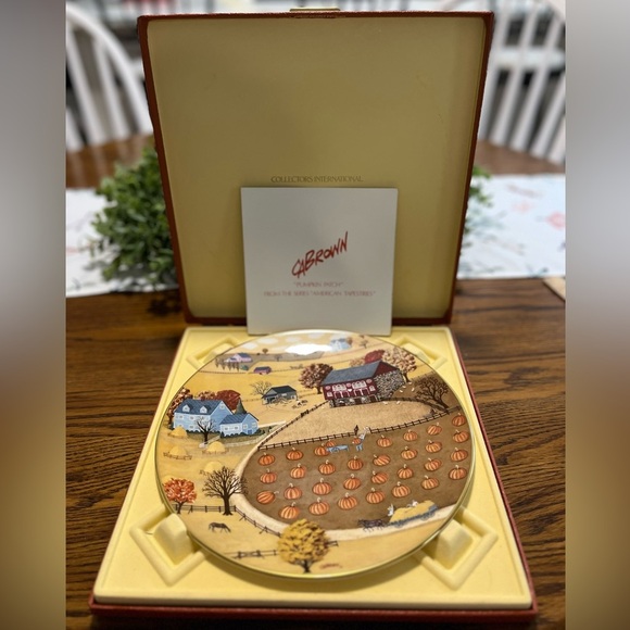 Royal Doulton Other - Royal Doulton Pumpkin Patch by CA Brown 1978 Series American Tapestries Charger